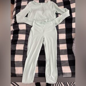 Lululemon Align & Ebb to Street Delicate Mint Yoga Set